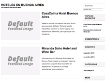 Tablet Screenshot of hotelesenbuenosaires.org